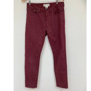 Madewell slim fit jeans in red - 29